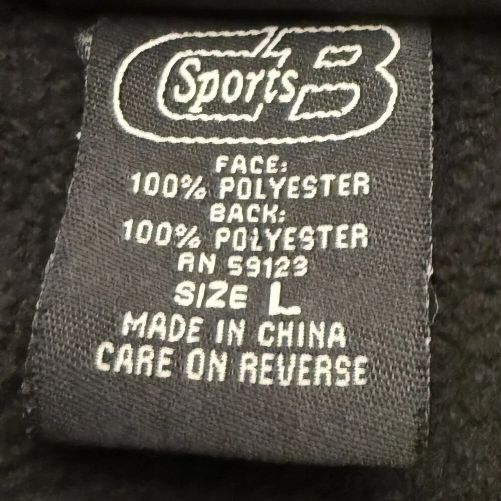 CB Sports Jacket Full Zip Black Size Large